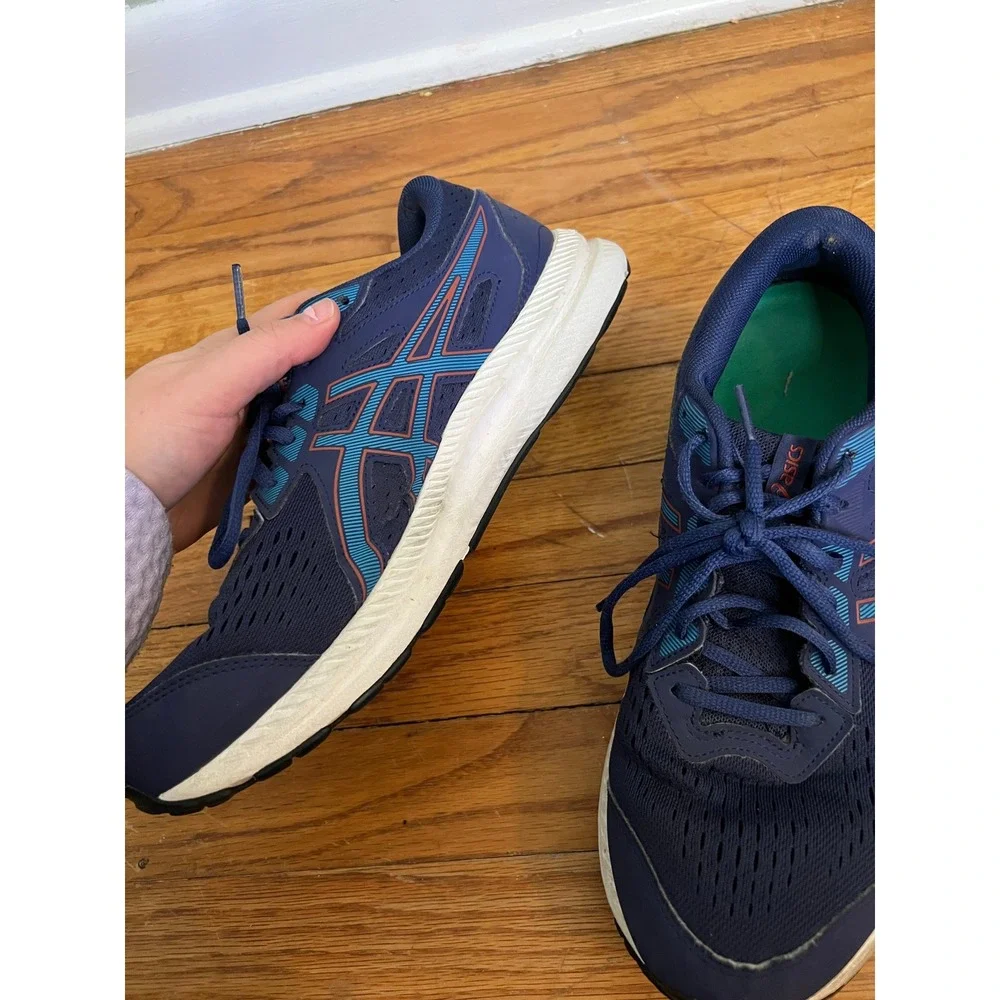 ASICS Running Shoes‎ Sneakers Athletic Navy Blue Men Size 11